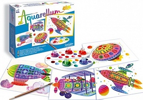 Акварельная раскраска - В воздухе, с красками (SentoSpherE, 678k)